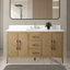 Meuble-lavabo simple 60 po avec plateau en marbre d'ingénierie 60 po-94811336-94811340