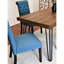 6 Collection de salle à manger: table en épingle à cheveux, 4 chaises et arrangement moderne-1708885998