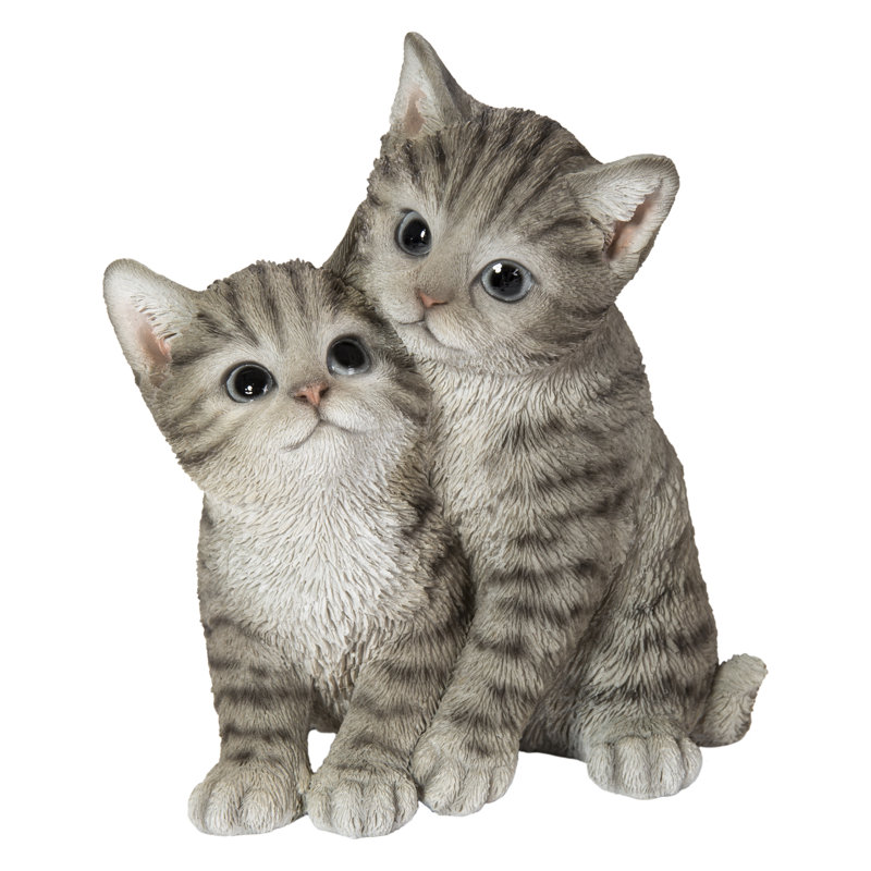 Kittens Hugging, Gray