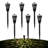 Low Voltage Solar Powered Integrated LED Pathway Light Pack