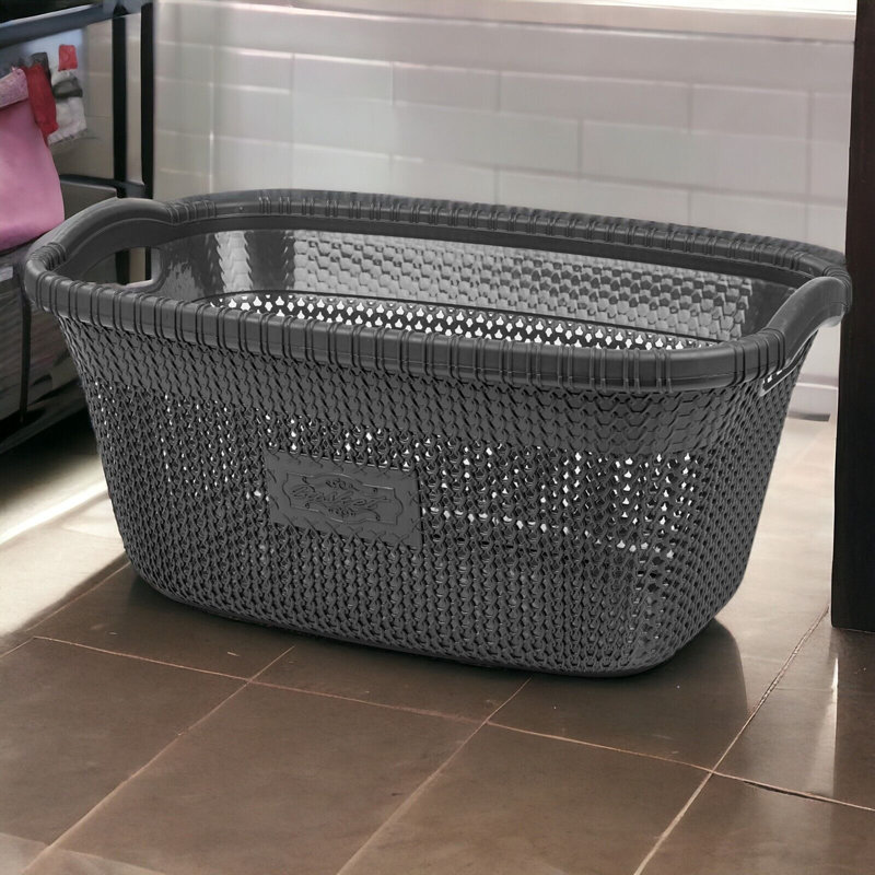 Rebrilliant Plastic Decorative Basket, Anthracite