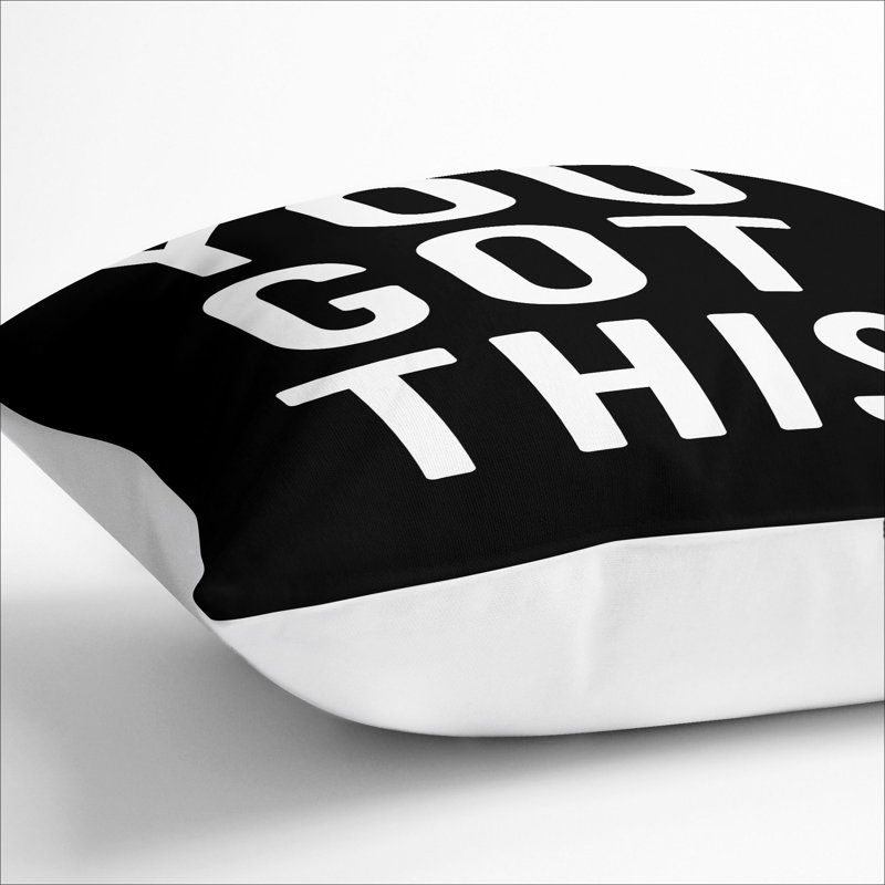 Square Cushion, White, 55cm H x 55cm W x 20cm D