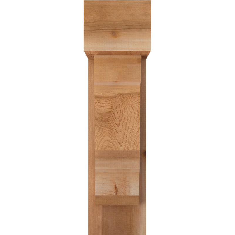 Support de bloc Balboa avec entretoise décalée, 32 x 20, Cèdre rouge occidental de l 8 po (scié brut)