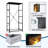 4 Drawer Dresser for Bedroom, Narrow Chest of Drawers, Wooden Top and Study Iron Frame 18"x37.5"-(WxH)