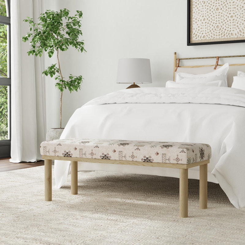 Banc rembourré Shikera, Motif global contemporain