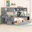 Gulsah Kids Twin Over Full Bunk Bed with Drawers
