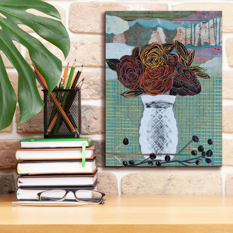 Art mural sur toile Winston Porter «Romance Bouquet» par Candra Boggs, H 16 po x l 12 po x P 0,75 po