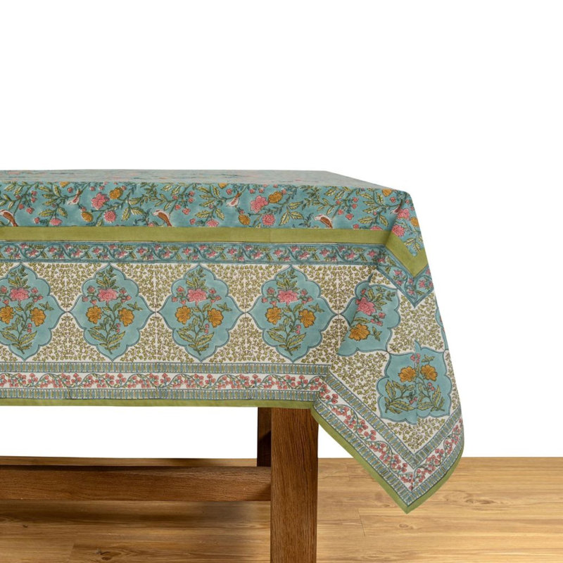 Nappe Giverny - multicolore - 71 po x 128 po, Rectangle 71 po x 128 po