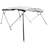 Vidaxl 4-Bow Bimini Top With Mesh Sidewalls 95.7X(90.6-96.1)X53.9"-113030686-113030692