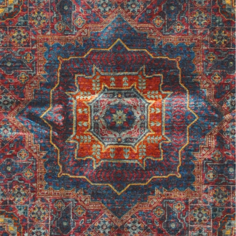 One-of-a-Kind 5'9" X 8' Wool Area Rug Red/Navy/Yellow