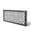 Star Backgammon Set 16mm MDF Board Fermeture magnétique Surface résistante aux égratignures 36mm Polyester Dames 9mm dés 19,69 x 10,63 pouces