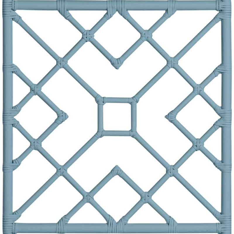 Camden Open-Frame Headboard, Queen, Pool Blue