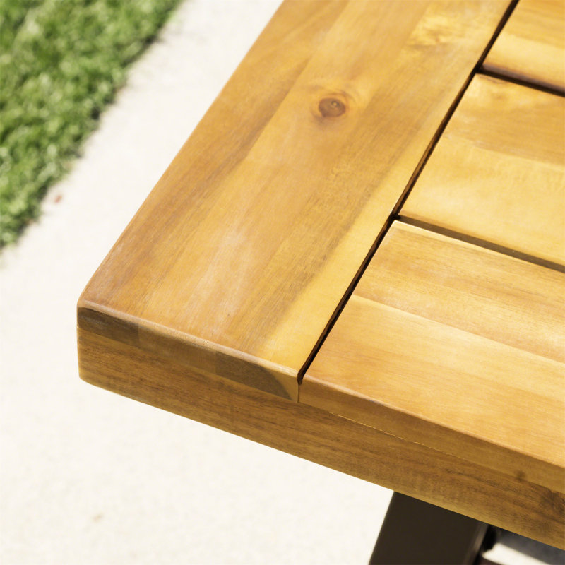 Banc de salle à manger en bois d'acacia, banc de patio sans dossier