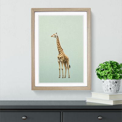 Giraffe Minimalism No.2 - Framed Print