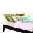 Adah Wooden California King Size Universal Bed Frame with Tapered Legs, Brown