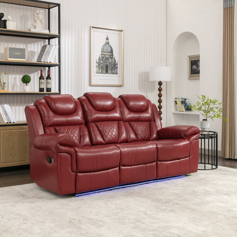 Fauteuil inclinable manuel de cinéma maison, Red