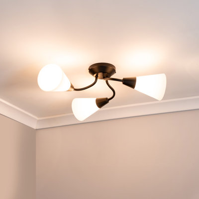 Colgin Glass Semi Flush Mount