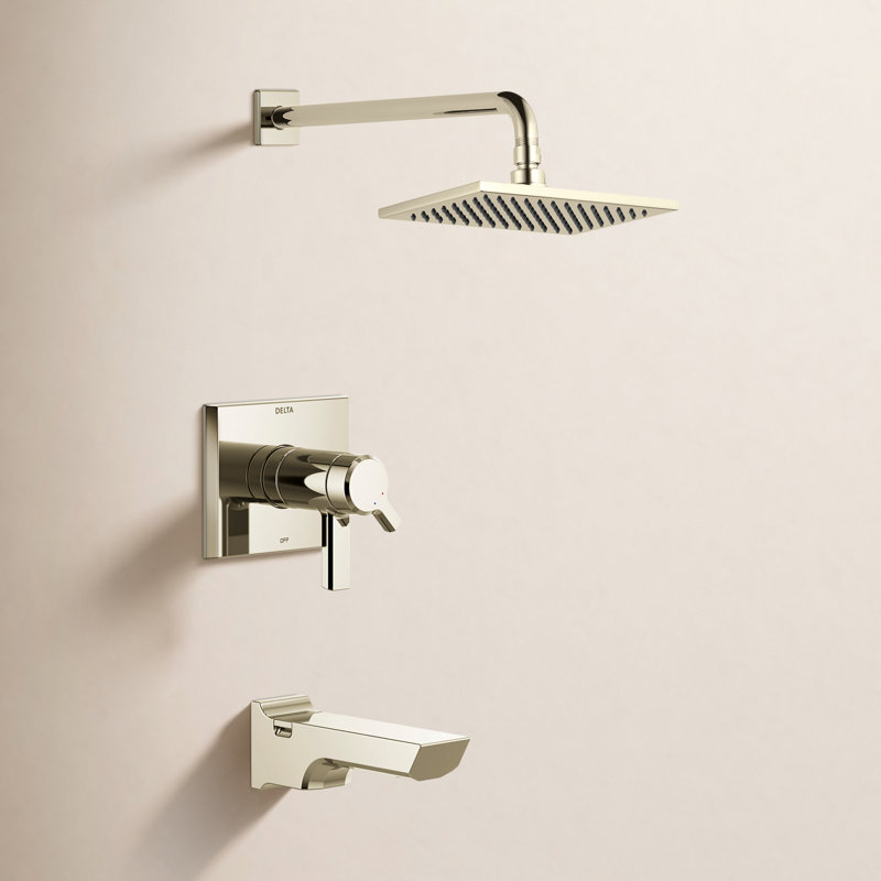 Pivotal® Tub and Shower Faucet, Lumicoat Polished Nickel