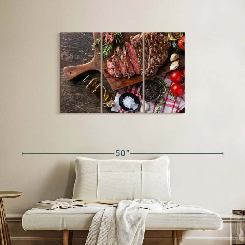 Yarlin Sliced Beef Steak, 24" H x 38" W