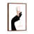 Classic Brown Wood Floater Framed