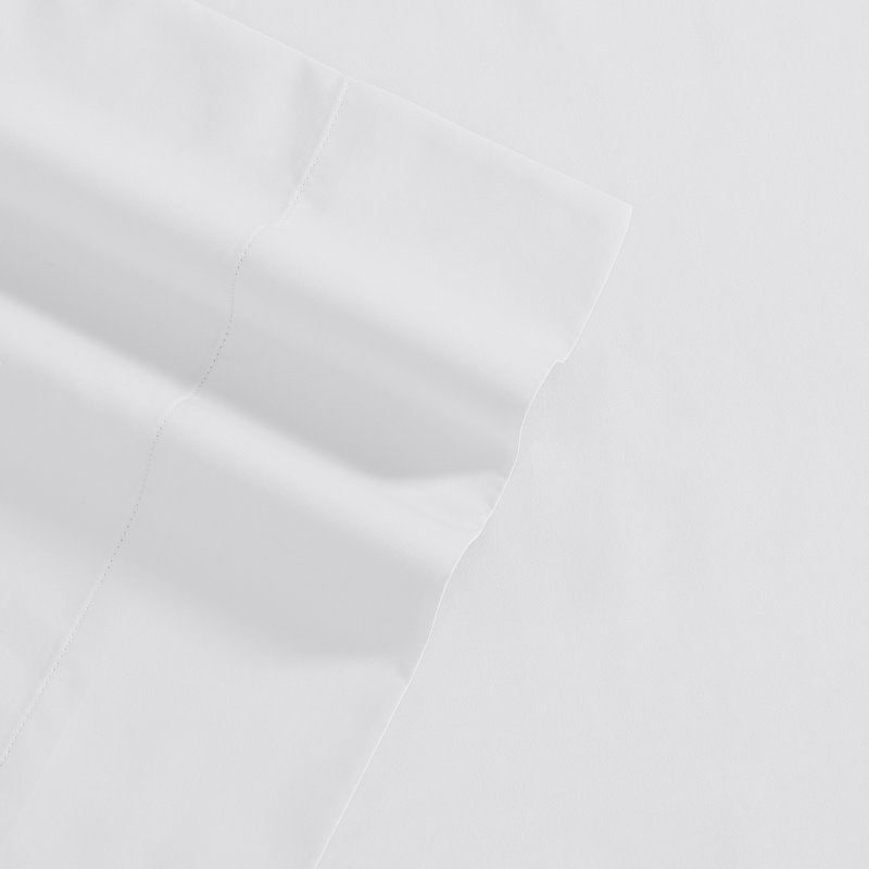 Ensemble de draps en satin de coton Laura Ashley, Grand, Blanc