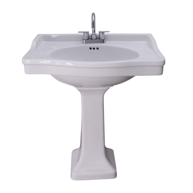 Caisson ensal avec 1 trou de robinet, trop-plein, blanc, 4 po