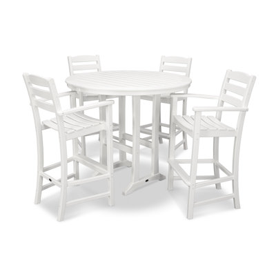 POLYWOOD La Casa Café 5-Piece Bar Dining Set