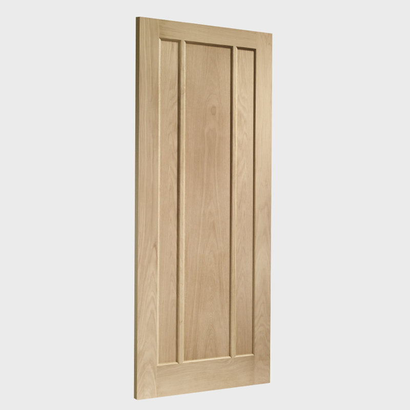 Internal Oak Worcester 3 Panel, 1981mm H x 533mm W x 35mm D