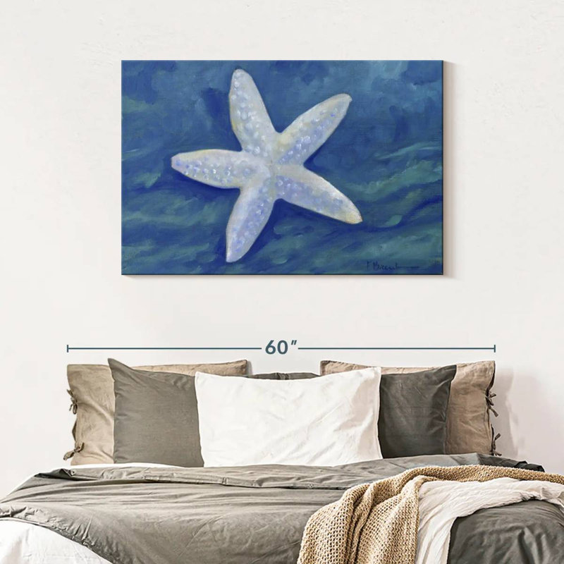 Brampt Impressions Of Shells Starfish Indigo