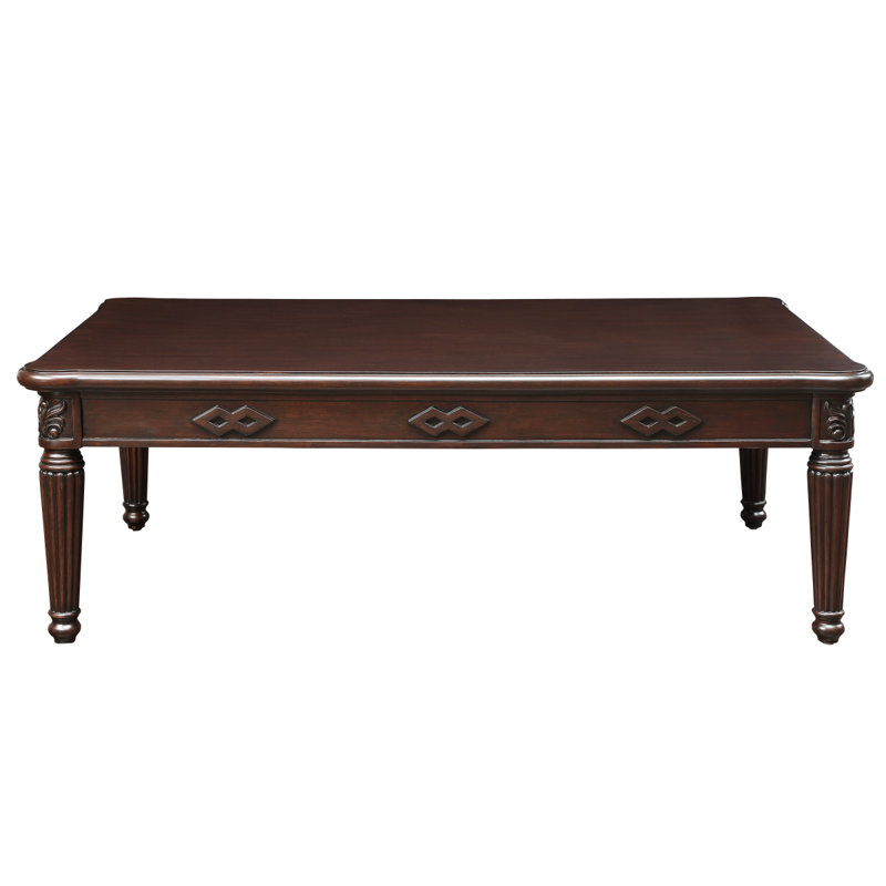 Table basse avec pieds tournés
