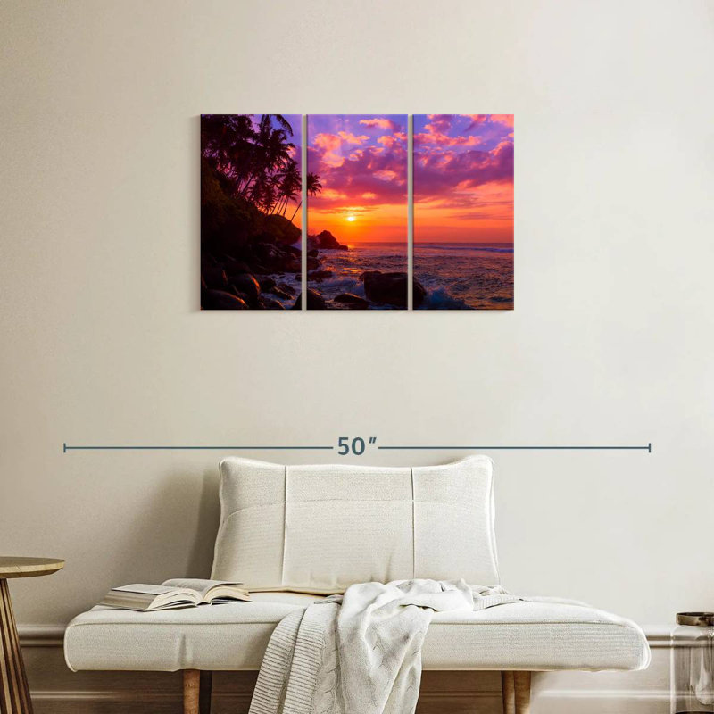Gillard Tropical Coast Sunset, 20" H x 33" W