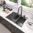 33" L x 22" W 60/40 Double Bowl Stainless Steel Drop-In Kitchen Sink with Sink Bottom Grid-98803524