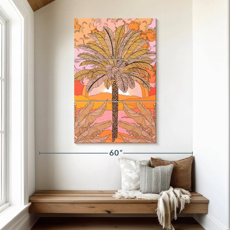 Palmier orange Harnek, H 50 po x l 32 po