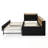 Twin Velvet Daybed with Storage Headboard, Wireless Charging, Trundle Bed and LED Lights-1849692058