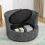 Fauteuil demi-tonneau pivotant avec rangement caché Chenille-1996722036