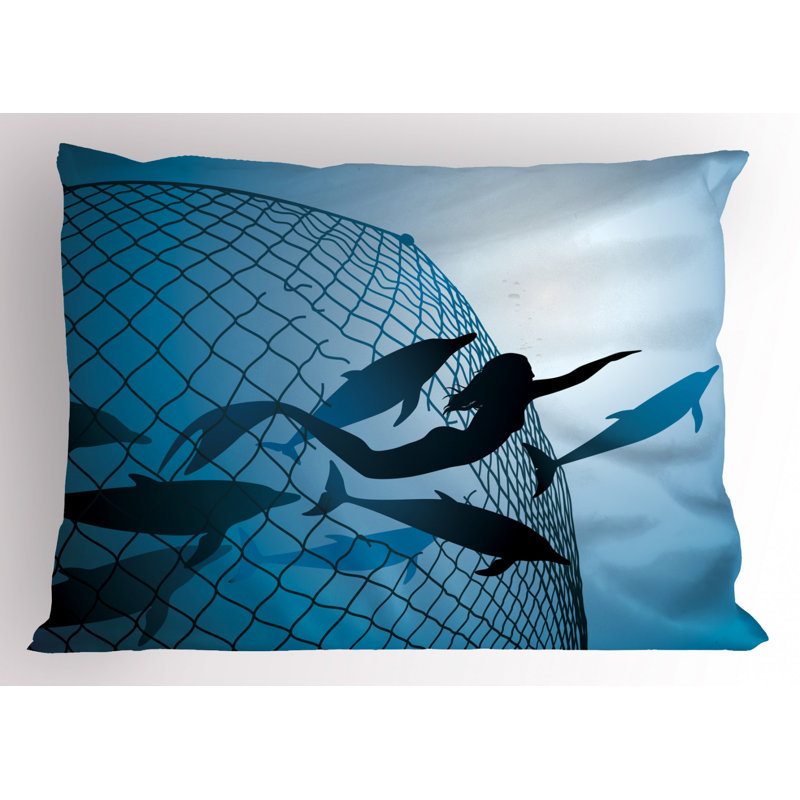 Dolphin Polyester Sham Set, King