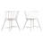Breaux 70" Iron Gray Metal Base Dining Table And Low Back Windsor Chairs Set - Table And 4 Chairs-934597066-934597068
