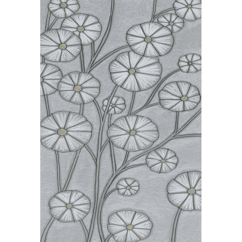 Shimmering Daisies II by Norman Wyatt Jr. - 1 Piece Wrapped Canvas Painting, 46cm H x 30cm W x 3.8cm D