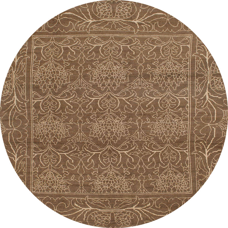 Tapis abstrait moderne 1214, Rond 5 pi