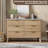 Fluted 6 Drawer Dresser, Curved Profile Design 47.2" Wide Wooden Chest & TV Stand for Bedroom Living Room-29368020