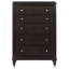 Commode 5 tiroirs Brun Niguel