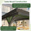 Pergola en bois 17 po x 12 po pour l'extérieur
