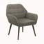 Fauteuil d'appoint en tissu brun clair Liann