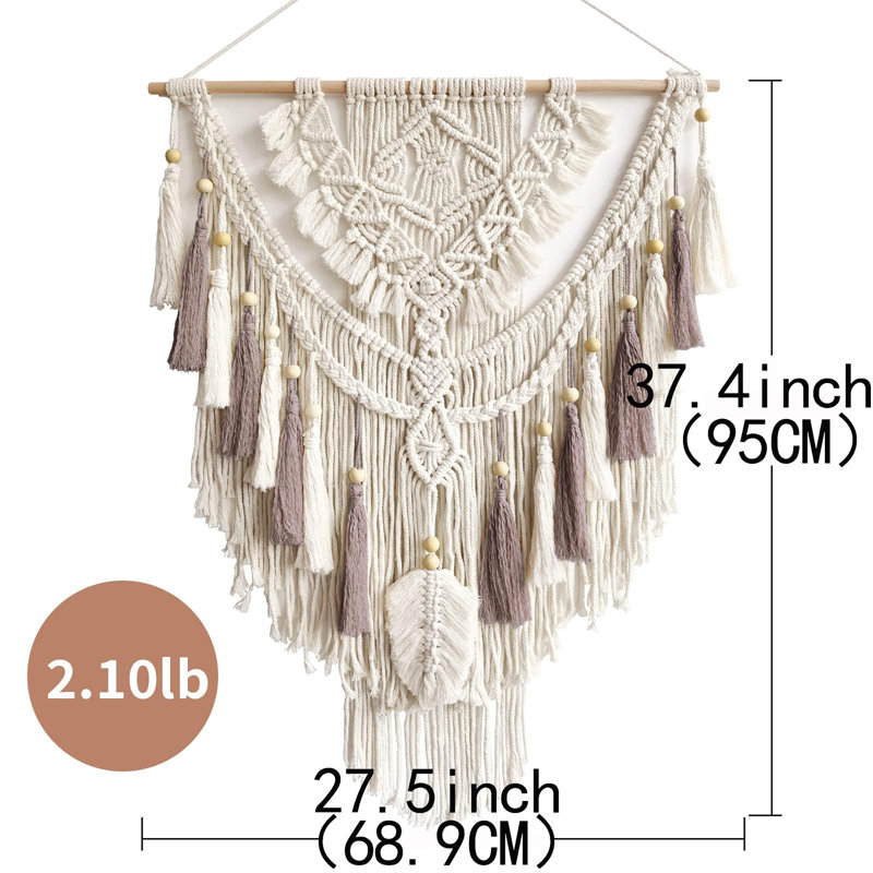 Macrame Wall Hanging, Pink