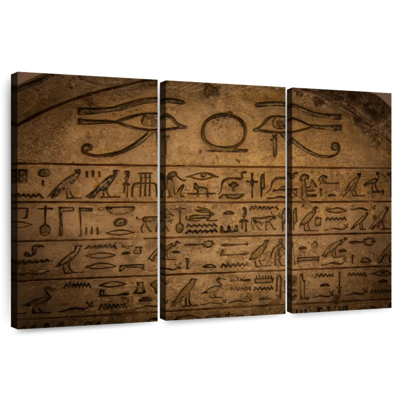 Keiri Egyptian Hieroglyph, 24" H x 38" W