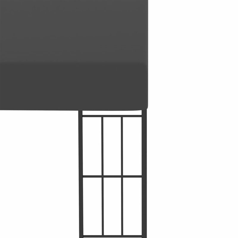 Mttler 118" x 157.5" Steel Patio Gazebo, Anthracite