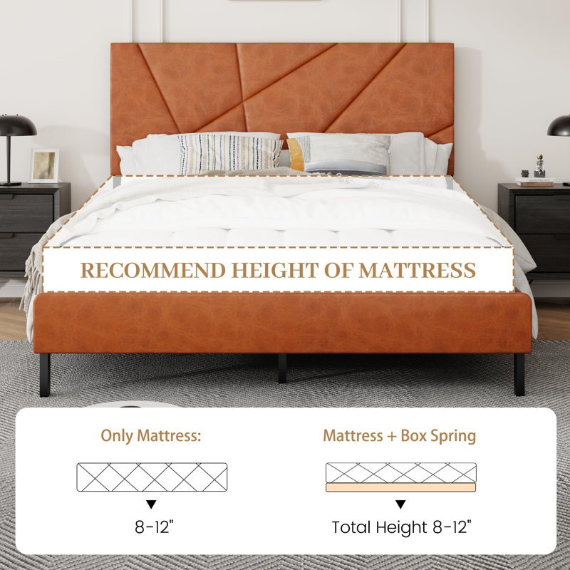 Queen Bed Frame With Headboard, Queen