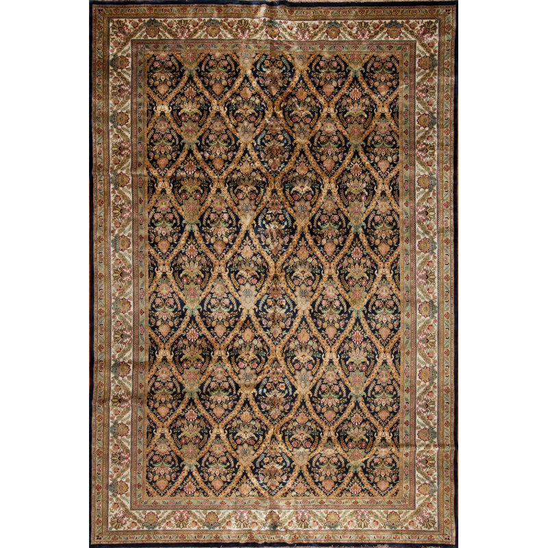 Golden Age Hand Knotted Wool Area Rug, Rectangle 12' x 18'
