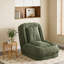 Canapé-lit pliant rembourré (vert)-1828890142