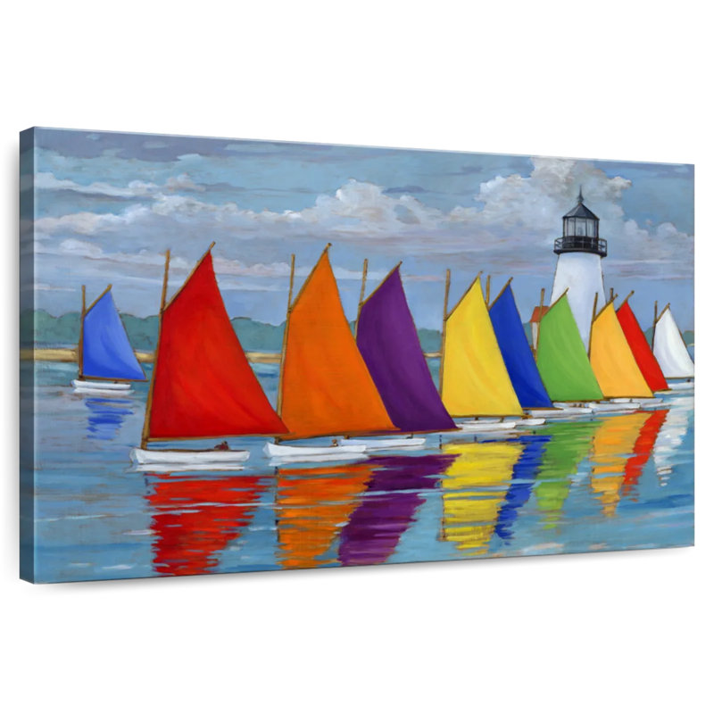 Mehar Rainbow Fleet, 32" H x 48" W